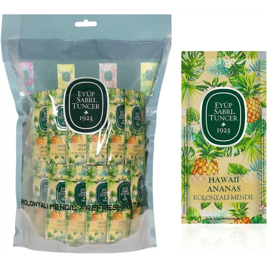 Eyüp Sabri Tuncer Hawaii Ananas Kolonyalı Islak Mendil, Küçük Boy, 150li