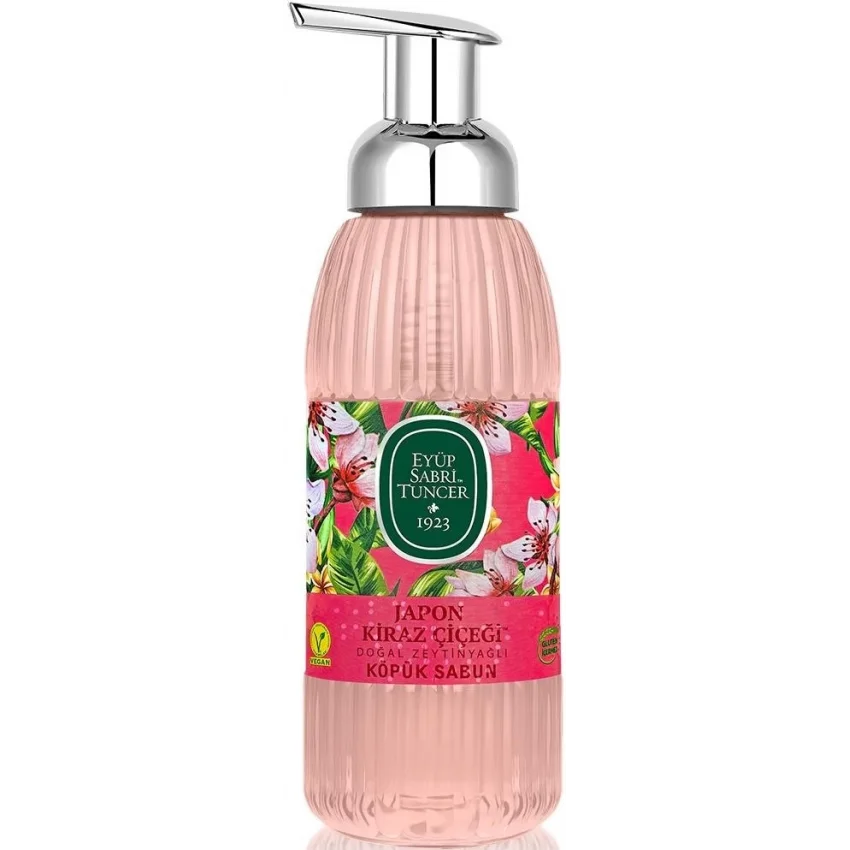 Eyüp Sabri Tuncer Japon Kiraz Çiçeği Doğal Zeytinyağlı Köpük Sabun 500 ml