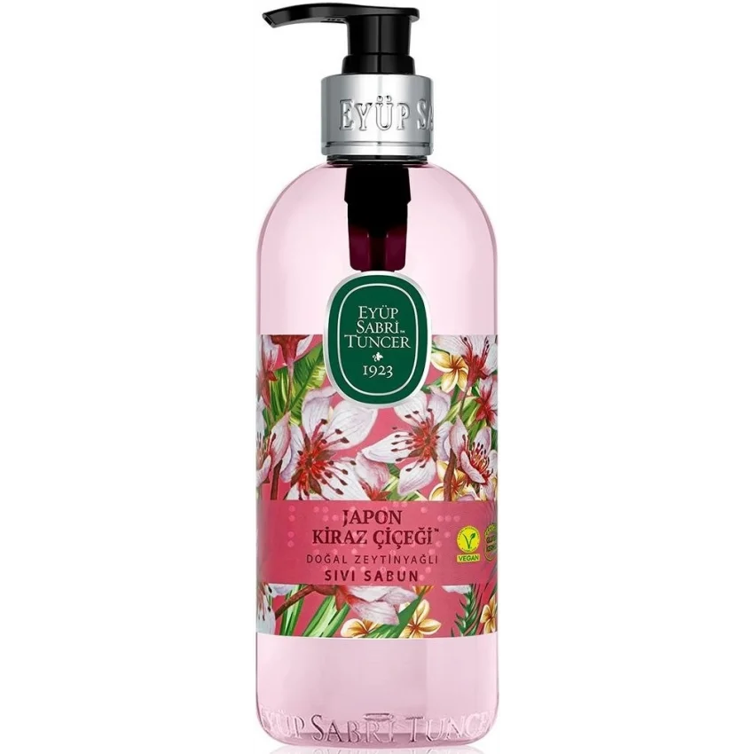 Eyüp Sabri Tuncer Japon Kiraz Çiçeği Doğal Zeytinyağlı Sıvı Sabun 500 ml