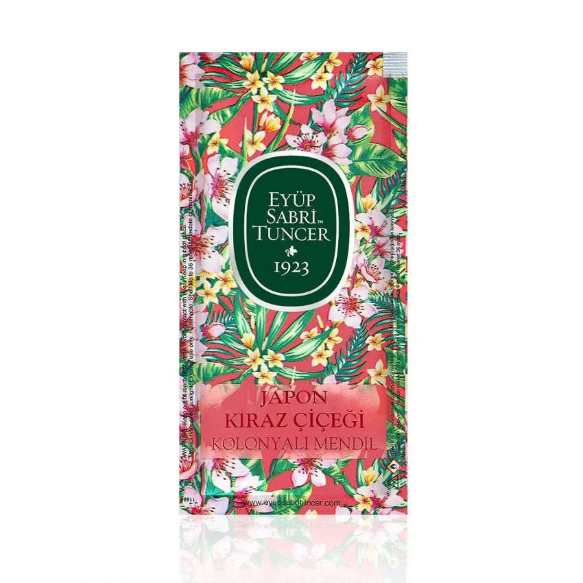 Eyüp Sabri Tuncer Japon Kiraz Çiçeği Kolonyalı Islak Mendil, Küçük Boy, 150li