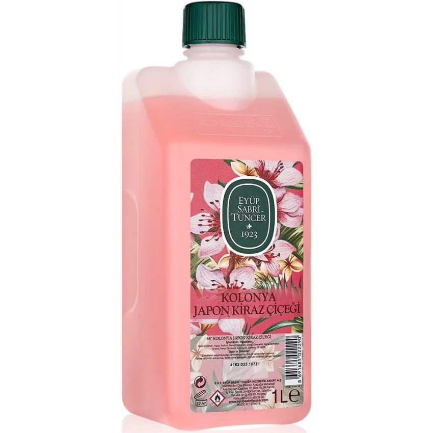 Eyüp Sabri Tuncer Japon Kiraz Çiçeği Kolonyası, Kilitli Kapak, 1 lt