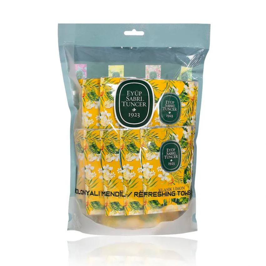 Eyüp Sabri Tuncer Klasik Limon Kolonyalı Islak Mendil, Büyük Boy, 50li
