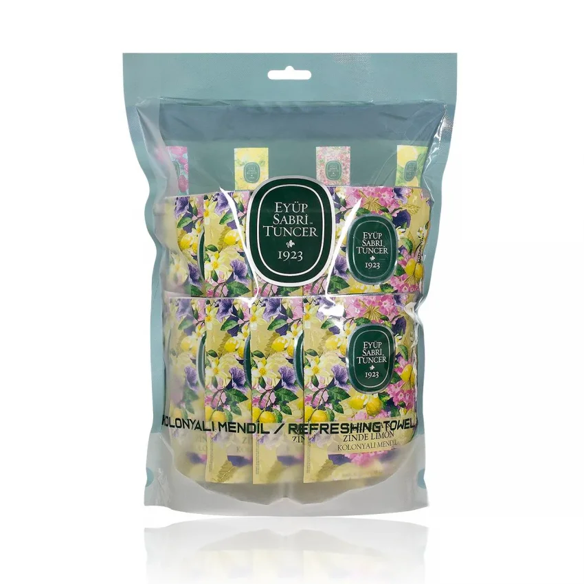 Eyüp Sabri Tuncer Verbena & Zinde Limon Kolonyalı Islak Mendil, Büyük Boy, 50li