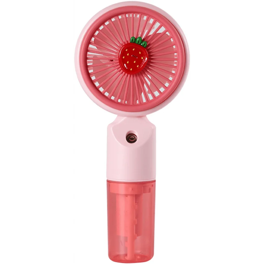 Feny Mini El Fanı Pembe Ultra Sessiz Kademeli Buharlı Şarjlı | FN-F50