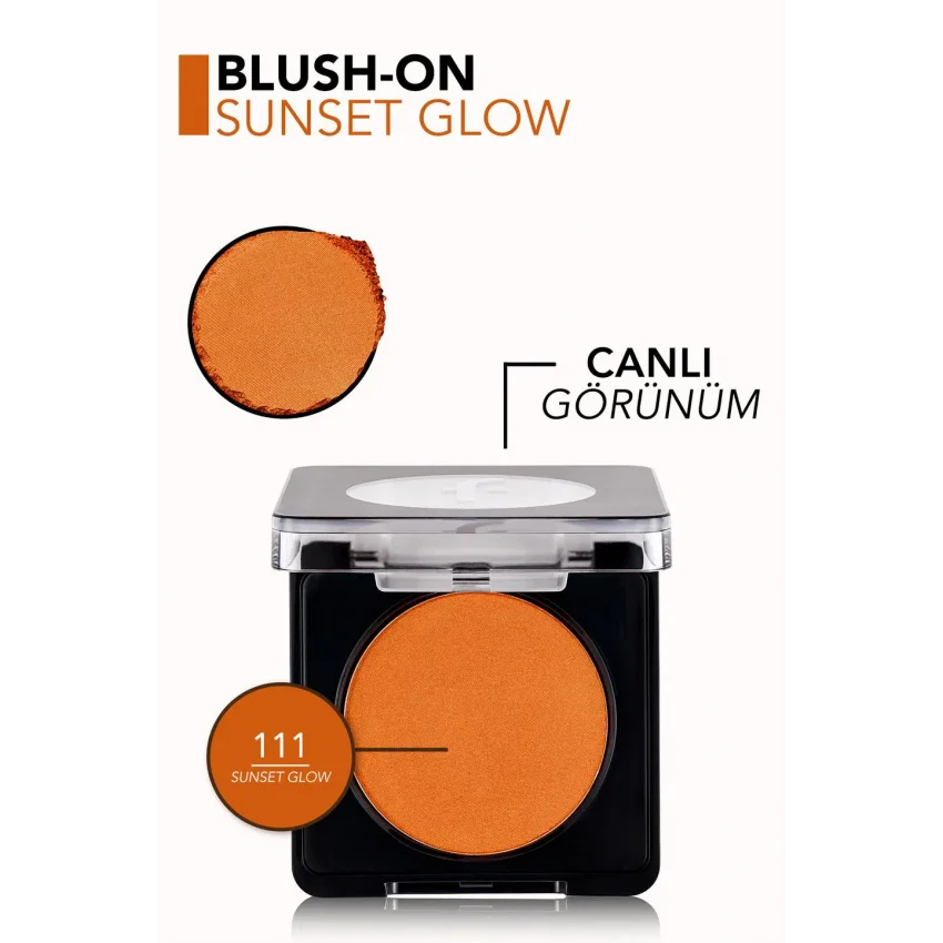 Flormar Blush On Yoğun Işıltılı Kompakt Toz Allık - 111 Sunset Glow