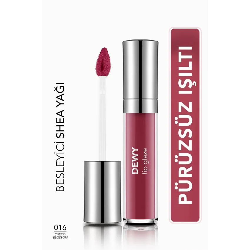 Flormar Dewy Lip Glaze Besleyici Dudak Parlatıcısı - 016 Cherry Blossom