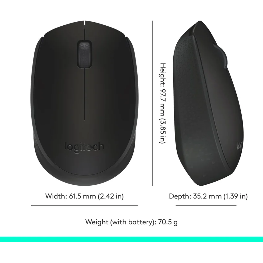 Logitech M171 Kablosuz Mouse Siyah 910-004424