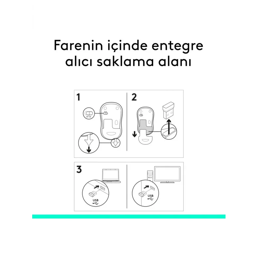 Logitech M185 Kablosuz Mouse Gri 910-002235