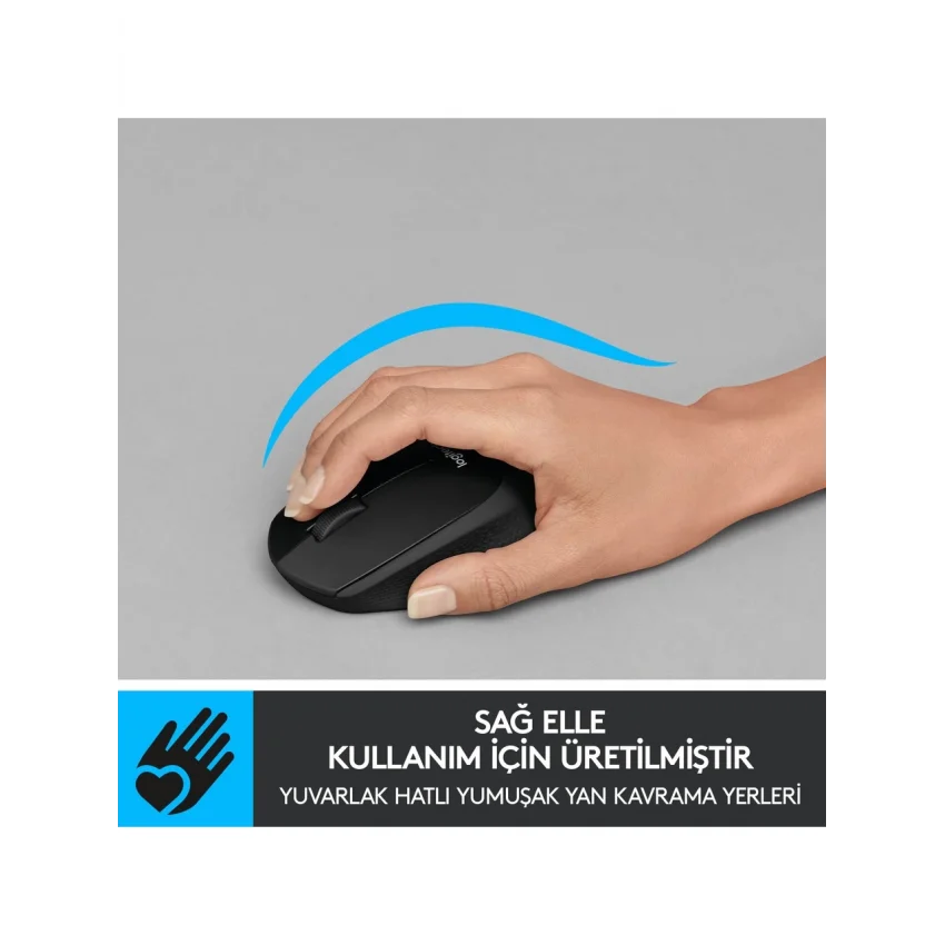 Logitech M330 Silent Plus Sessiz Kablosuz Mouse Siyah 910-004909