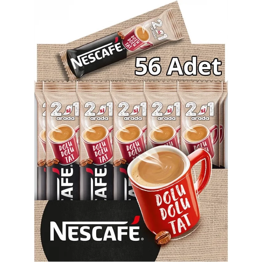 Nescafe 2si 1 Arada Kahve 10 gr 56lı Paket