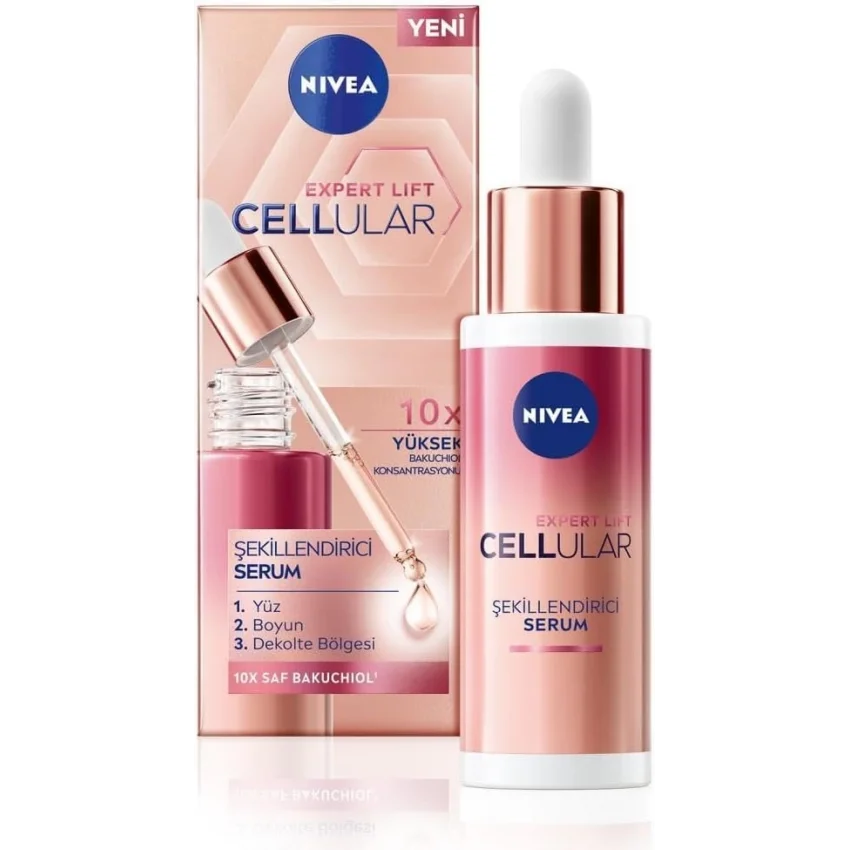 Nivea Cellular Expert Lift Doğal Retinol Alternatifi Saf Bakuchiol İçeren, Kolajen Tetikleyici Kırışıklık Karşıtı Cilt Serumu 30 ml