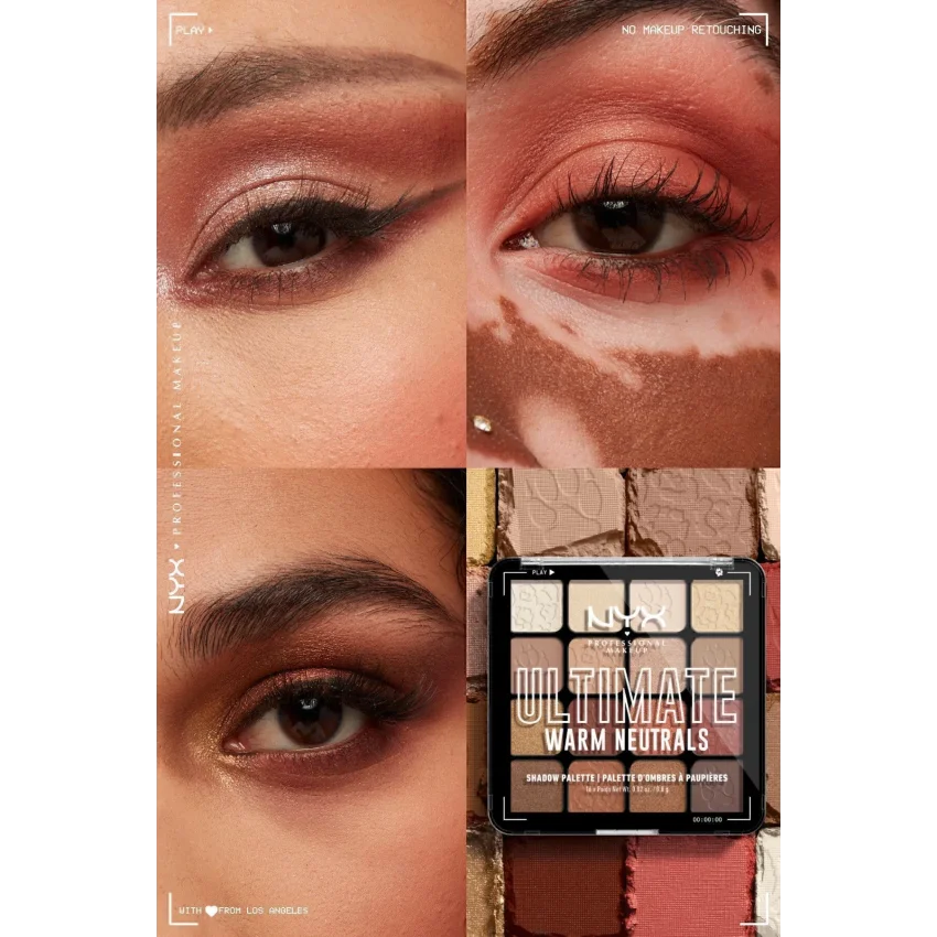 NYX Professional Makeup Ultimate Shadow Palette - Warm Neutrals Göz Farı Paleti