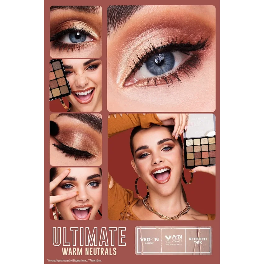 NYX Professional Makeup Ultimate Shadow Palette - Warm Neutrals Göz Farı Paleti