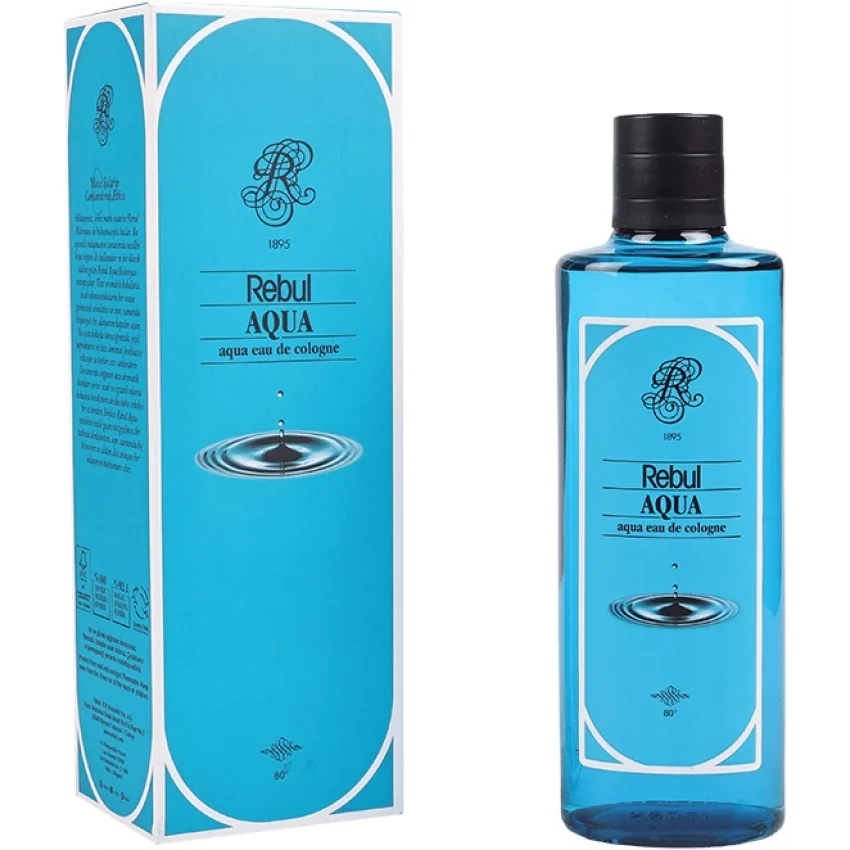 Rebul Aqua Kolonya, Cam Şişe, 250 ml