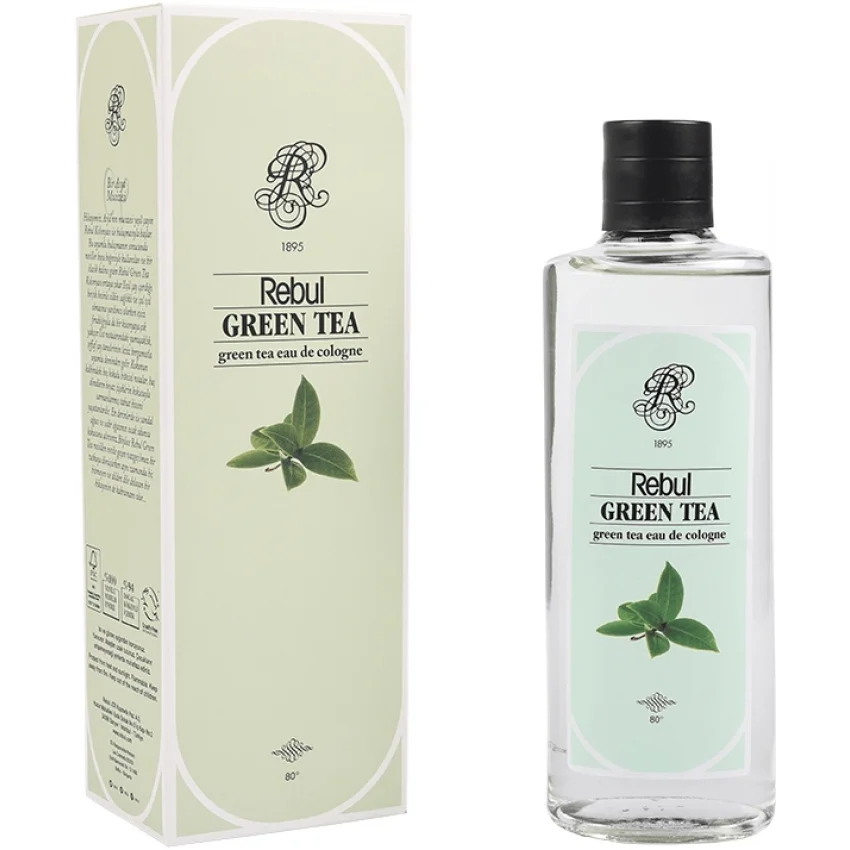 Rebul Green Tea Yeşil Çay Kolonya, Cam Şişe, 250 ml