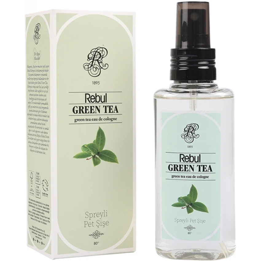 Rebul Green Tea Yeşil Çay Kolonya, Pet Şişe Sprey, 125 ml