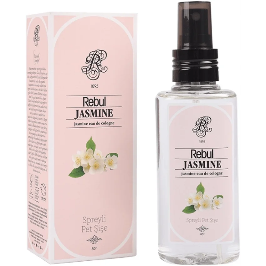 Rebul Jasmine Yasemin Kolonyası, Pet Şişe Sprey, 125 ml