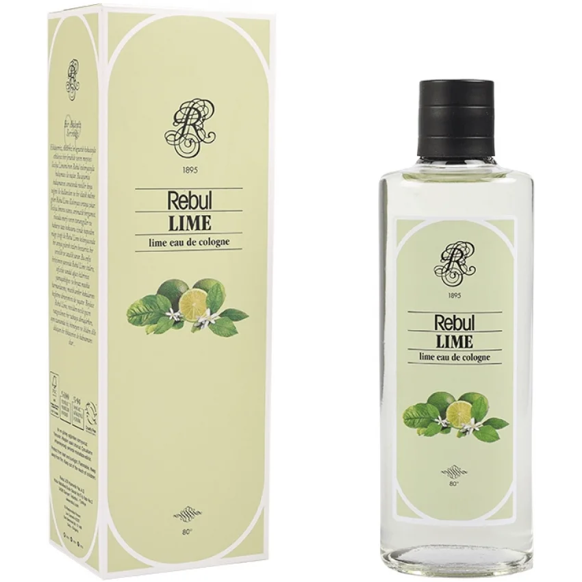 Rebul Lime Yeşil Limon Kolonyası, Cam Şişe, 250 ml