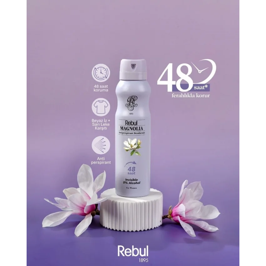 Rebul Magnolia Kadın Deodorant 48 Saat Etkili 150 ml