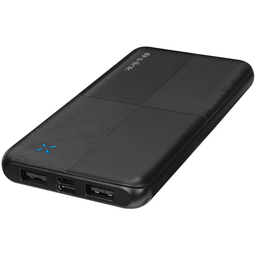 S-link 10000mAh Micro USB Type-C Giriş Çıkış Siyah Powerbank | IP-G12N