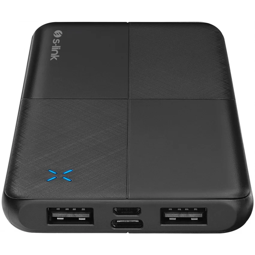 S-link 10000mAh Micro USB Type-C Giriş Çıkış Siyah Powerbank | IP-G12N