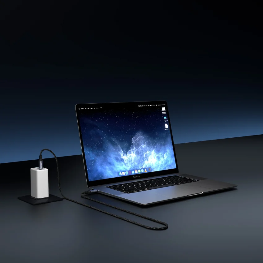 S-link 60W Type-C to Type-C PD Örgülü Şarj Kablosu 1.2m | Armor CC-01