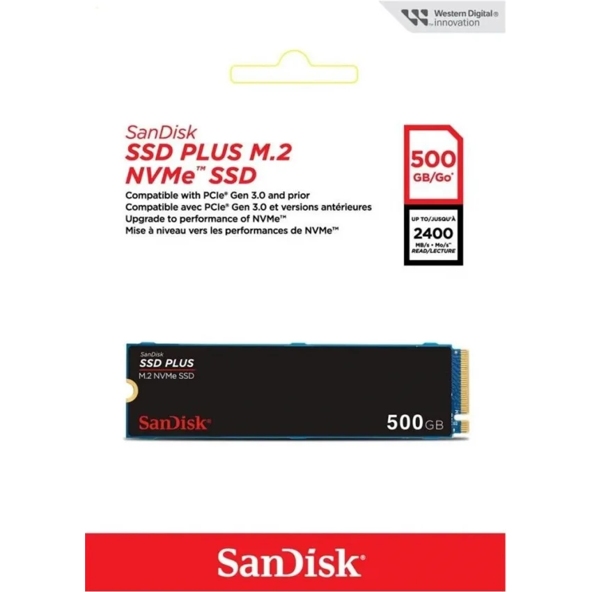 SanDisk SSD PLUS 500GB M.2 NVMe SSD | SDSSDA3N-500G-G26