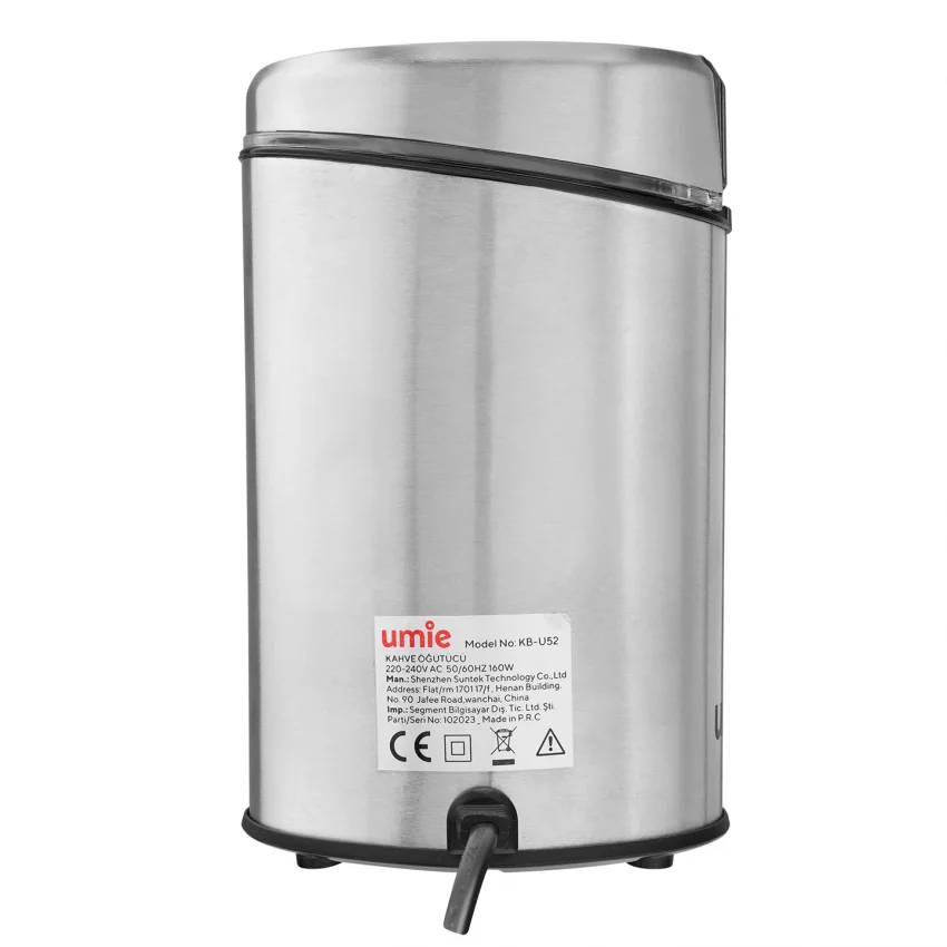 Umie Kahve ve Baharat Öğütücü Paslanmaz Çelik, 65 gr Kapasite, Siyah 160 w, KB-U52