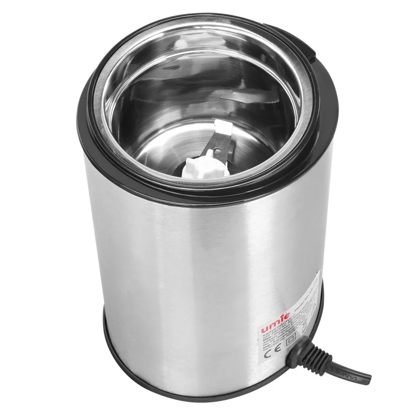 Umie Kahve ve Baharat Öğütücü Paslanmaz Çelik, 65 gr Kapasite, Siyah 160 w, KB-U52