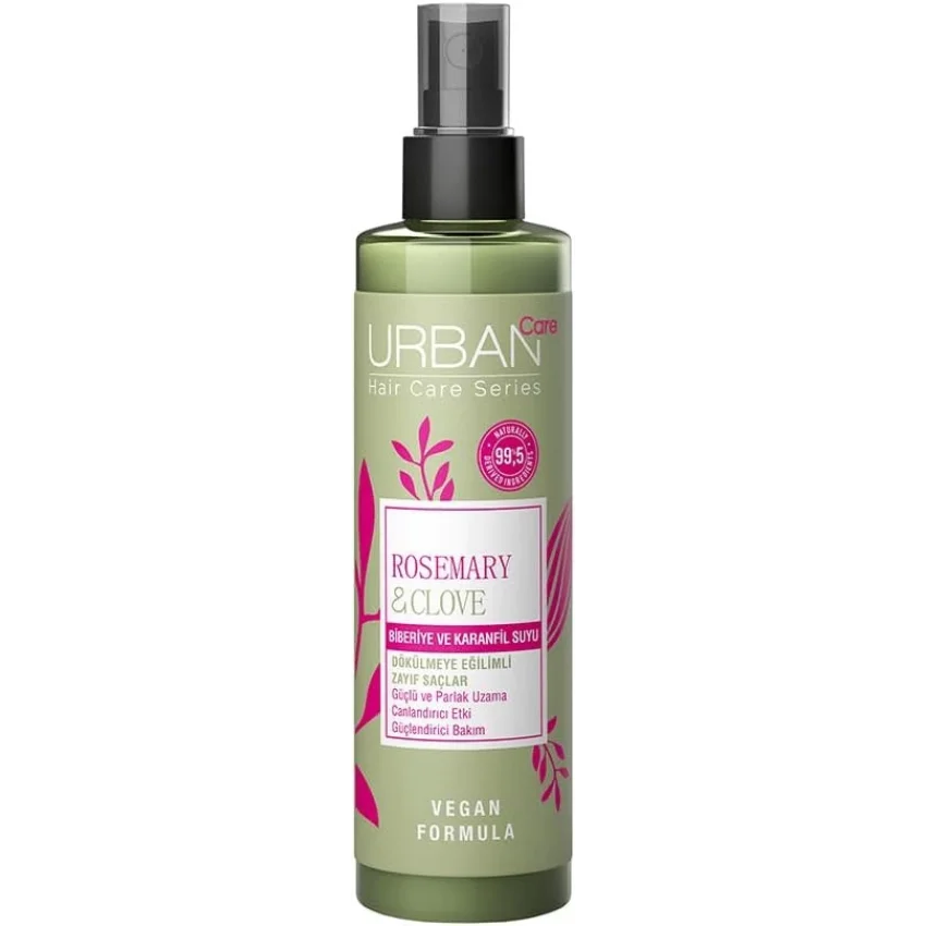 Urban Care Rosemary & Clove Biberiye ve Karanfil Suyu % 99.5 Doğal ve Saf 150 ml