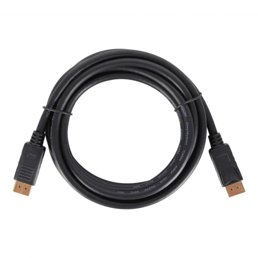 VCOM DisplayPort Kablo 4K 60Hz 1.2V Altın Uçlu 3 Metre | CG631-3.0