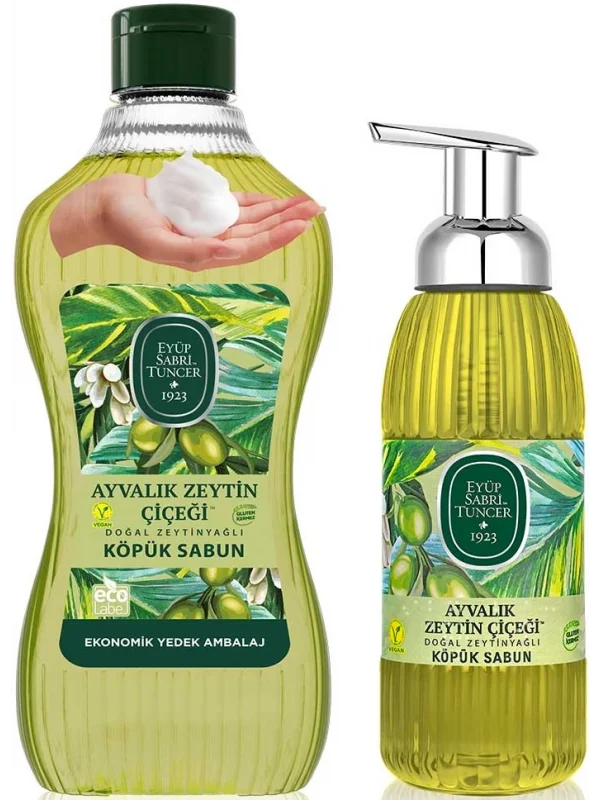 Eyüp Sabri Tuncer Ayvalık Zeytin Çiçeği Köpük Sabun 1.5 lt + 500 ml Set