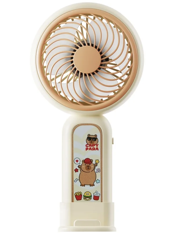 Asonic AFN20 Krem Taşınabilir USB Fan | 250mAh Şarjlı