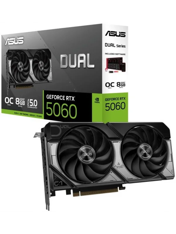 ASUS Dual GeForce RTX 5060 OC Edition 8GB GDDR7 Ekran Kartı | DUAL-RTX5060-O8G