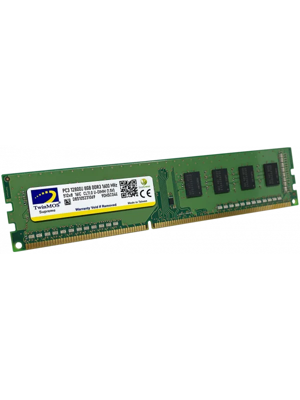 TwinMOS 8GB DDR3L 1600MHz Masaüstü PC Ram | MDD3L8GB1600D