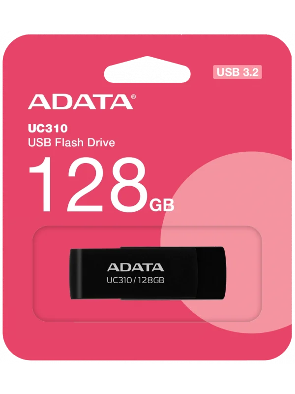 ADATA UC310 128GB Siyah USB 3.2 Flash Bellek | UC310-128GB