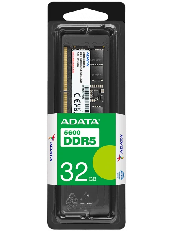 ADATA 32GB DDR5 5600MHz SO-DIMM Notebook RAM | AD5S560032G-S