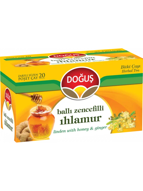 Doğuş Ballı Zencefilli Ihlamur Bitki Çayı - 20li Paket