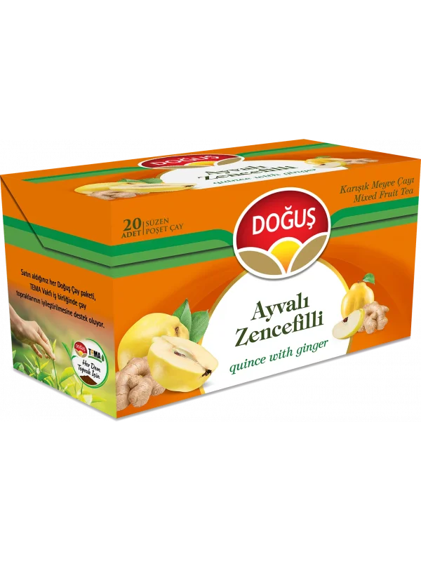 Doğuş Ayvalı Zencefilli Bitki Çayı - 20li Süzen Poşet