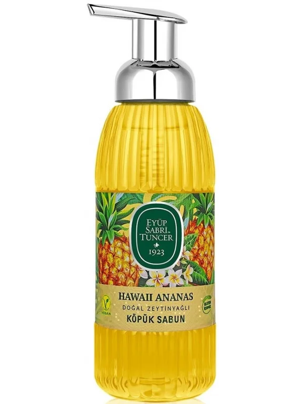 Eyüp Sabri Tuncer Hawaii Ananas Doğal Zeytinyağlı Köpük Sabun - 500 ml
