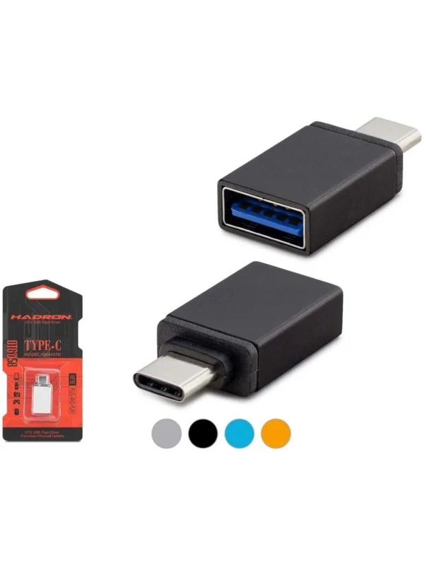 Hadron Type-C to USB OTG Çevirici Adaptör Metal HDX5051