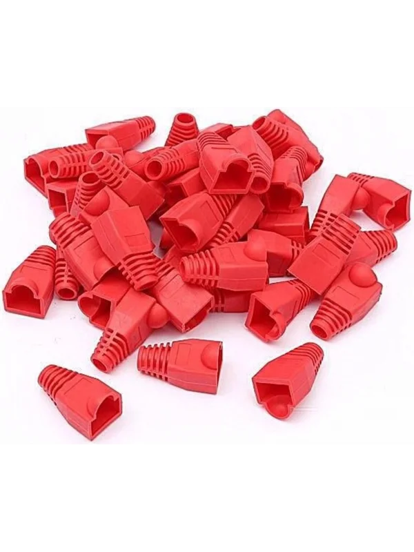 CMR RJ45 Konnektör Koruyucu Kılıf | 25li Paket - Kırmızı