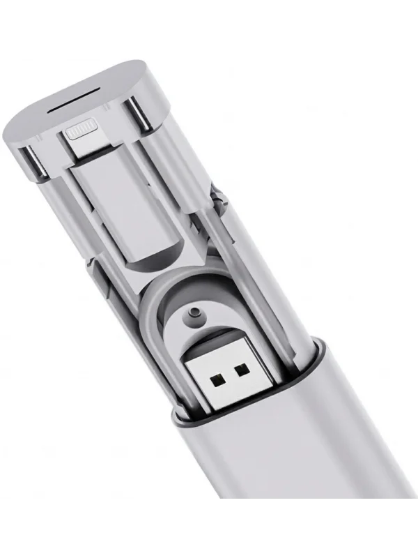 Enkado Seyahat ve Şarj Kiti Seti 5in1 Beyaz | EKD-SK11