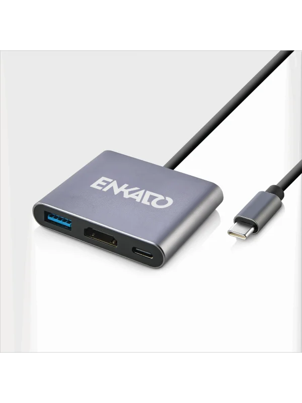Enkado 3in1 Type-C Hub 4K HDMI + USB 3.0 + PD | EKD-TP43