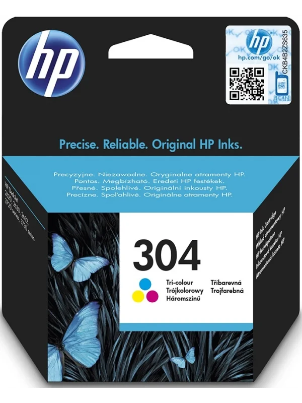 HP 304 Üç Renkli Orijinal Mürekkep Kartuşu | N9K05AE