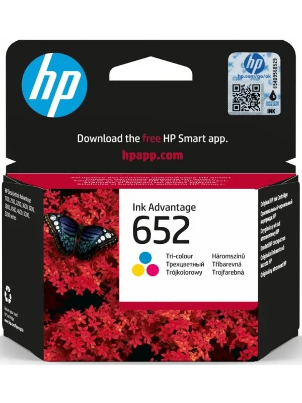 HP 652 Üç Renkli Orijinal Mürekkep Kartuşu | F6V24AE
