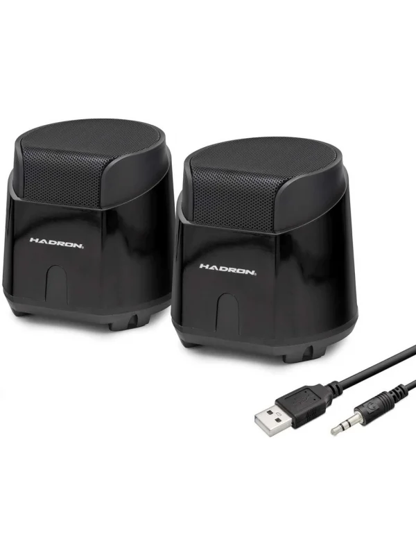 Hadron Masaüstü Hoparlör 1+1 USB 3.5mm Siyah | HD6024