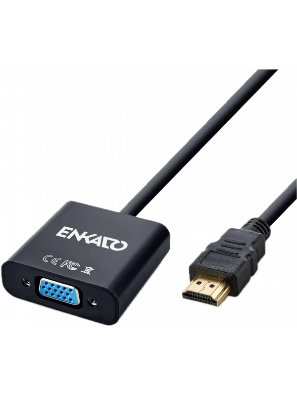 Enkado HDMI to VGA + Audio Adaptör 1080P Dönüştürücü | EKD-HV10