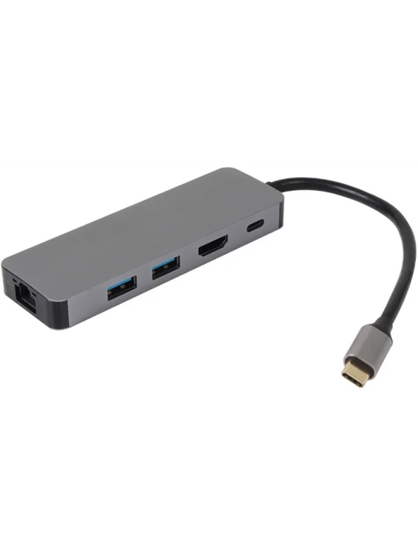VCOM Type-C Hub Çoklayıcı 5 in 1 HDMI 4K RJ45 PD 100W | CU4592