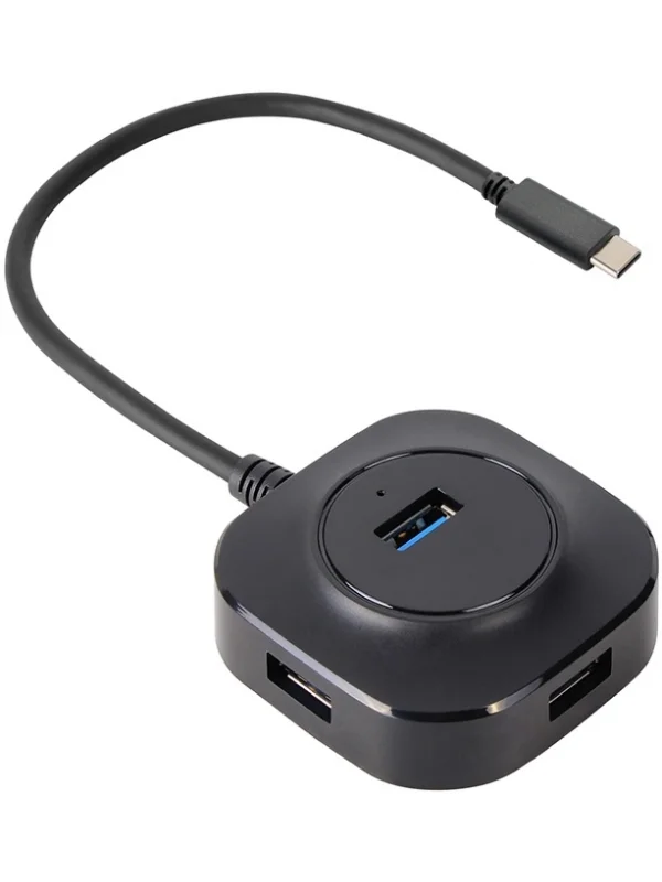 VCOM Type-C to USB 3.0 4 Port Çoklayıcı Hub 5Gbps | DH307C